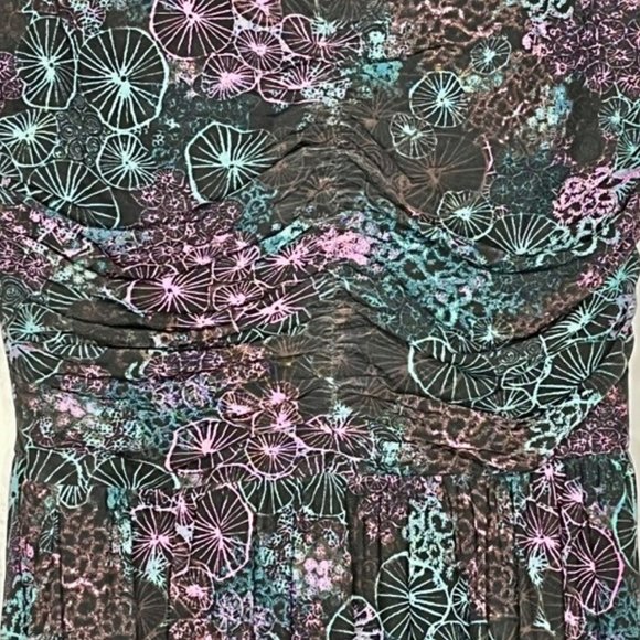 ModCloth Pardon My Mesh Deep Sea Midi Dress - Multi - S - Picture 6 of 12